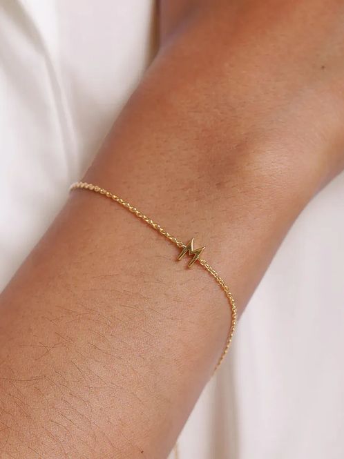 Hovedbilde Archetype Bracelet - A-Z Gold plated - M