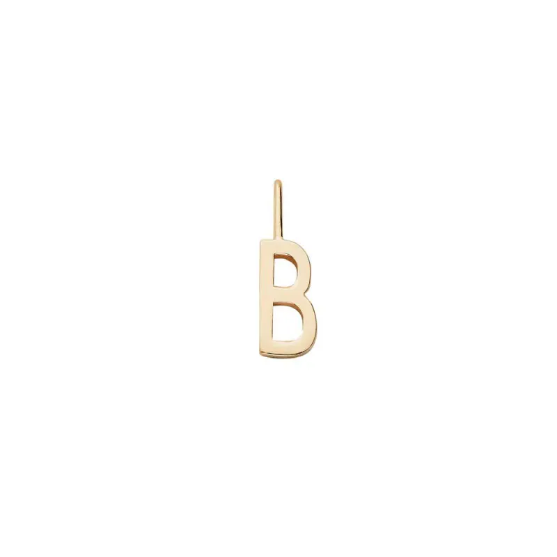 Letter 10mm for initial necklace A-Z (18K Goldplated) - B